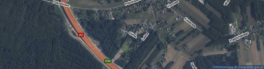 Zdjęcie satelitarne Górna ul.